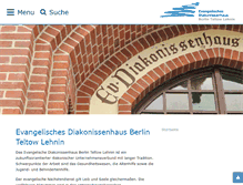 Tablet Screenshot of diakonissenhaus.de
